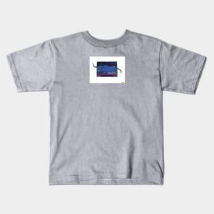 Bull On A Blue Planet. Kids T-Shirt